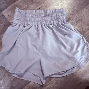 Light purple Nike Dri-FIT running shorts extra high waisted Size M